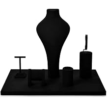 Light Luxury Jewelry Display Props with Microfiber Set Necklace Display Bust Watch Display Stand for Shop Cabinets