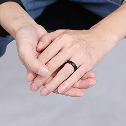 Image of TRUMIUM 2mm 4mm 6mm 8mm 10mm Tungsten Ring Wedding Band for Women Men Bevel Edges Brushed Comfort Fit Size 4-15