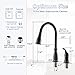 APPASO 3 Hole Kitchen Faucet with Pull Down Sprayer Oil Rubbed Bronze, 2-Hole Pull Out Kitchen Sink Faucet with Side Single Handle and Soap Dispenser, 211ORB