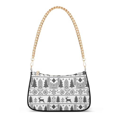 Sac en tricot noir et blanc : fini le manque de place en hiver