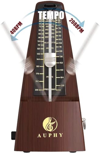 image for AUPHY Mechanical Metronome with Accent Bell, Classic Shape, Accurate B