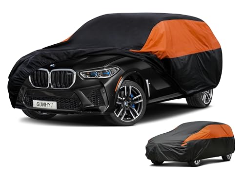 Image of GUNHYI BMW Car Cover Custom Fit BMW X5 (2007-2024) Waterproof All Weather for Automobiles, Lightweight Full Exterior Cover Outdoor Sun UV Rain Dust Snow Wind Protection.