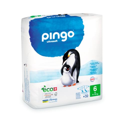 Miniatura 2 de Pingo Pañales Ecológicos Talla 6 Xl 15-30 Kg , 1 Bolsa De 32 Pañales