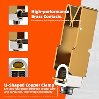 HuiFengros 50 AMP EV Charging Receptacle, NEMA 14-50R Outlet, Industrial Grade, 3-Pole 4-Wire Grounding, ETL Listed