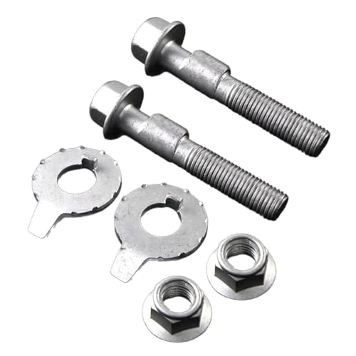 JicSuXi Suspension Control Arm cam Bolt 10mm Parts Heavy Duty Metal Camber Adjuster Bolt Set Adjustment Nut Vehicle Parts Spare Parts