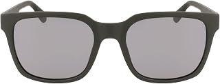 Óculos de sol masculinos retangulares L967S, preto fosco, tamanho único, Matte Black, tamanho nico