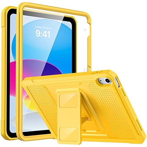 MoKo Funda para iPad 10.ª Generación 10,9 Pulgadas 2022, iPad 10ª Generación 2022 Funda Shockproof Híbrido Cubierta para Choque con Protector de la Pantalla Incorporado Cover