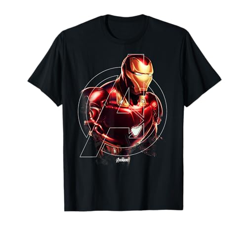 Marvel Avengers Endgame Iron Man Portrait Graphic T-Shirt Small - image 1
