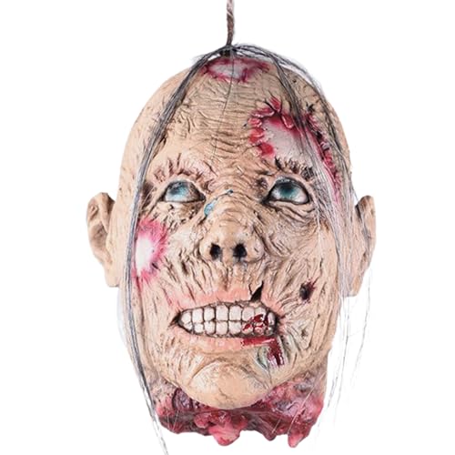 Tête coupée suspendu taille la vie accessoire halloween réaliste
