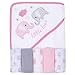 Baby Hooded Bath Towel, Super Soft Thick Absorbent Bath Towel and Washcloth for Infant and Toddler, Perfect Baby Shower Gift, 6 Pack