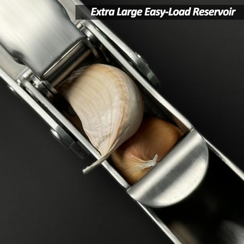 image for VOVOLY Premium Garlic Press Stainless Steel, No need to Peel Garlic Pr