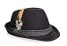 Holiday Oktoberfest Wool Bavarian Alpine Hat - Black Color, Large