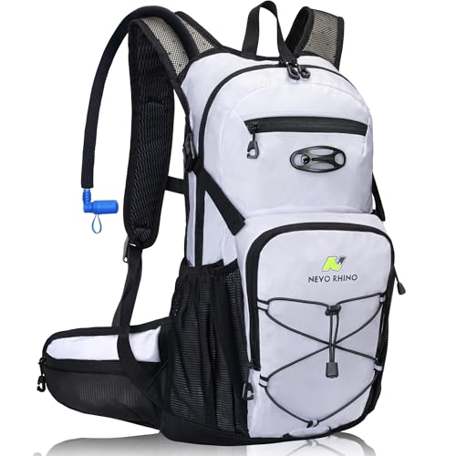 Image of N NEVO RHINO Hydration Backpack, 18L Multipurpose Hiking Backpack with 3L Water Bladder, Water Backpack Insulated Hydration Pack Ideal for Hiking and Cycling