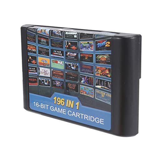 Juwaacoo 196 im 1 Multi Spiel Kassette Batter Als 112 im 1 und 126 im 1 für Sega Mega Drive für PAL und NTSC Cover