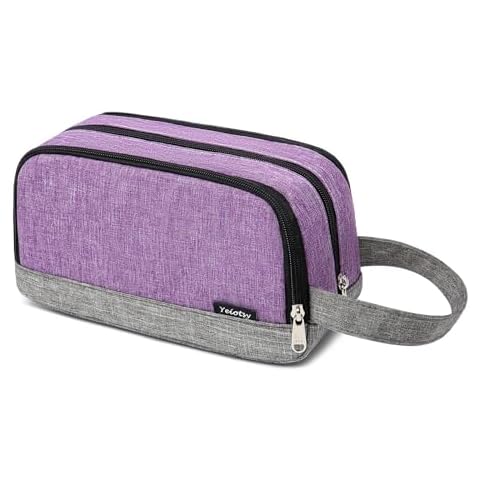 Yeiotsy Men's Travel Toiletry Bag with Compartments Cover