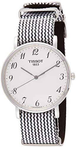 Tissot Reloj Analógico para Unisex Adultos de Cuarzo con Correa en Tela T1094101803200