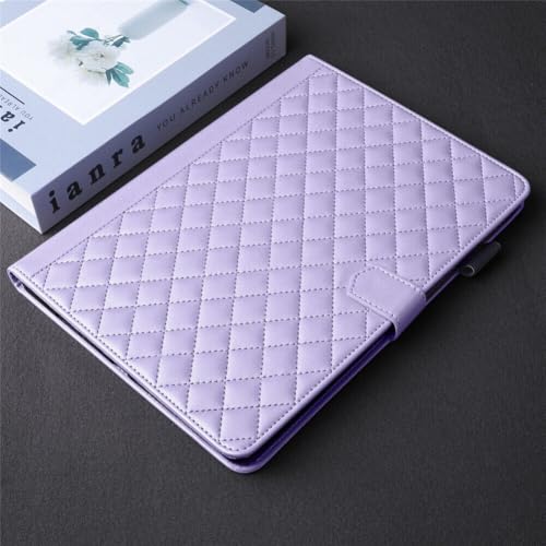 Étui iPad 10.9 10e génération violet avec portefeuille cuir et rabat magnétique