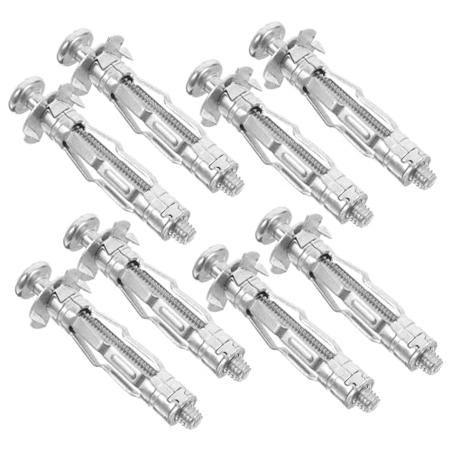 Garneck Sturdy Drywall Expansion Nuts 30pcs Galvanized Steel Bolts for Hollow Wall Fixing