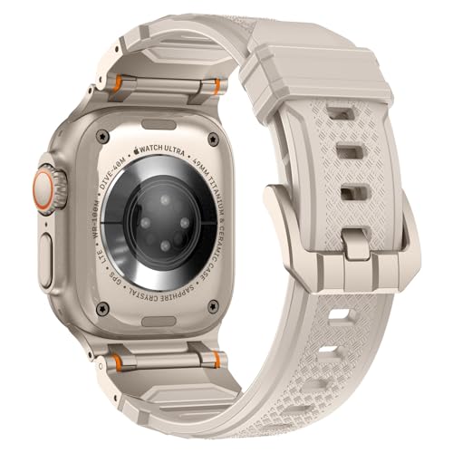Bracelet fluoroélastomère imperméable et résistant pour montre 45mm - 2