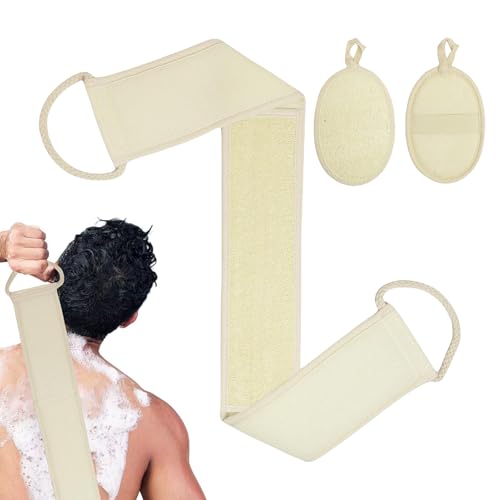 Esponjas naturales para el cuerpo, esponja corporal - Esponja orgánica reutilizable extra suave antideslizante lavable para cara, cuerpo, espalda, cuidado de limpieza