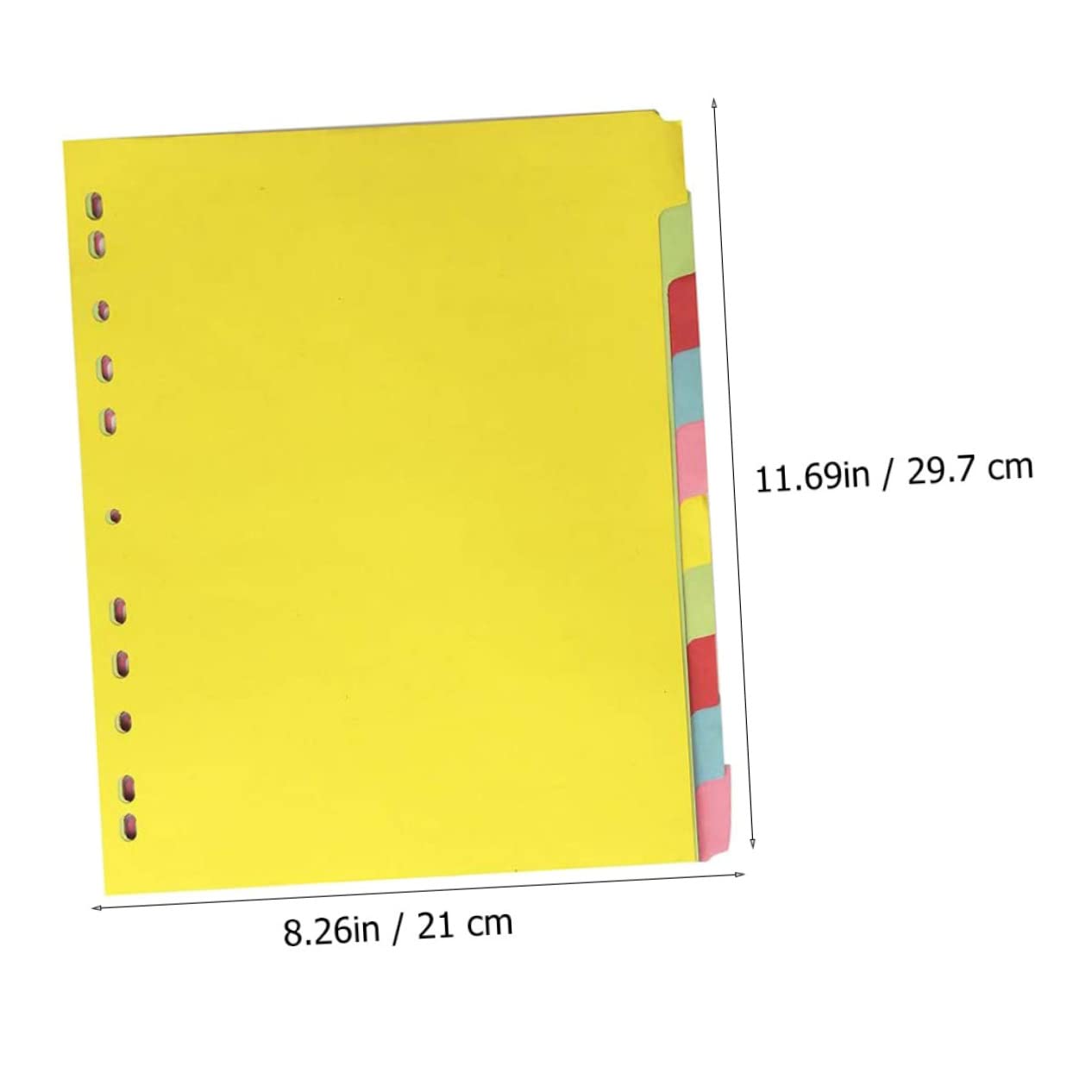 NUOBESTY 36pezzi Divisori Colorati Con Etichette Scrivibili Per Organizzazione Documenti e Quaderni Per Ufficio Scuola e Presentazioni