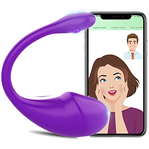 Bullet Vibrator, Wearable Panty G-spot Vibrator Dildo with APP Control, Sex Toys for Women with 10 Vibration Modes, Bluetooth Remote Control Vibrator with Music Sync, Partner & App Control