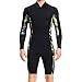 RNXRZANK Men 1.5mm Wetsuit Shorty Shorts Front Zip for Cold Water Surfing Adults, XL