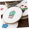 Gadpiparty 12 Pcs Embroidery Hoops Set 20cm Adjustable Natural Wood Circles Cross Stitch Rings for DIY Needlework Crafts and Sewing Supplies #4