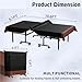 inxming 1pc Ping Pong Table Cover 600D Oxford Fabric Heavy Duty Waterproof Dust-Proof Protection for Indoor/Outdoor(Black and Brown)