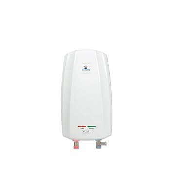 Standard By Havells Lyft 3 Litre Instant Water Geyser 3000 Watts | Stainless Steel Tank | Rust Proof Body | Automatic Cut Off | 5 Year Inner Tank Warranty, 2 Year Comprehensive Warranty (White)