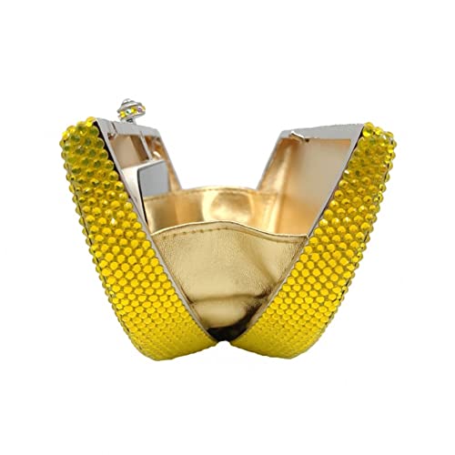 Image of Women Cute Fruit Evening Clutch Sparkling Rhinestones Purse Crystal Banquet Prom Shoulder Bag