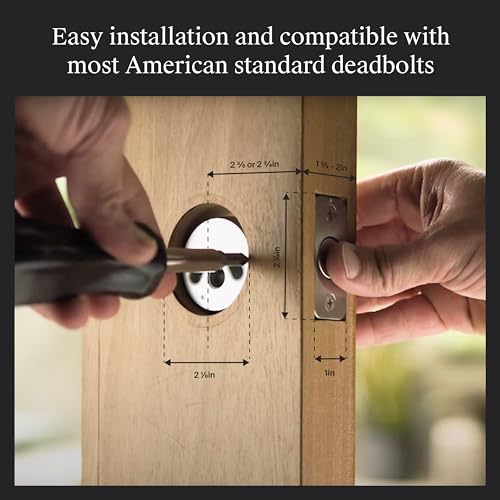 Level Lock Smart Lock - World's Smallest, Most Beautifully Designed Matter-Over-Thread Deadbolt - Level App for iOS & Android | Works with Apple Home (Matte Black) thumbnail 8