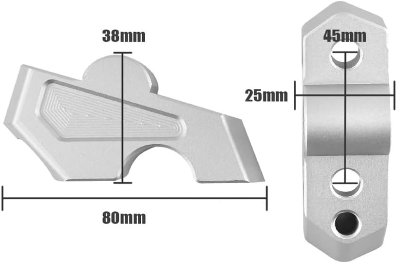 オートバイ用ハンドルバーライザーリフター オートバイハンドルバーライザークランプ高さアップアダプター22mmハンドバークランプF85