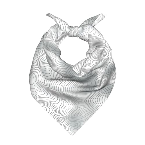 MROWYC Soft and smooth Linear surround printed square scarf, versatile for all seasons, wedding parties, and decorative headscarves