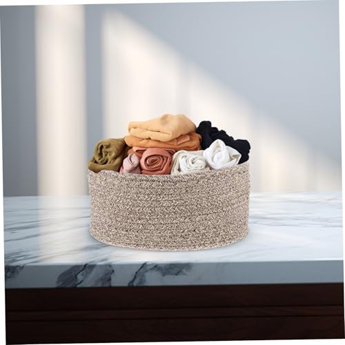Panier de rangement tissé en coton ORFOFE pour clés et accessoires de bureau