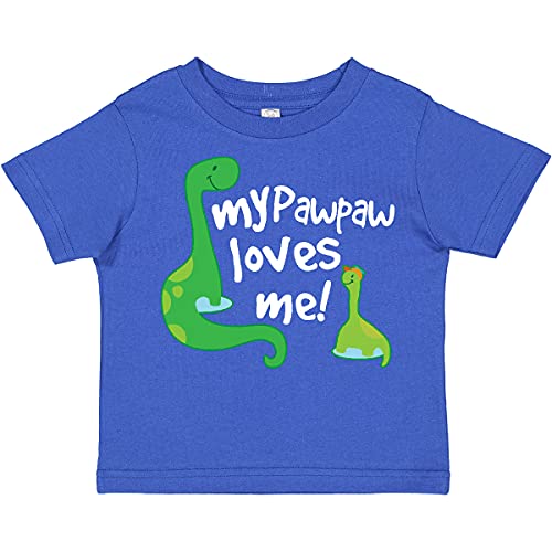 inktastic My Pawpaw Grandpa Loves Me Dinosaur Toddler T-Shirt