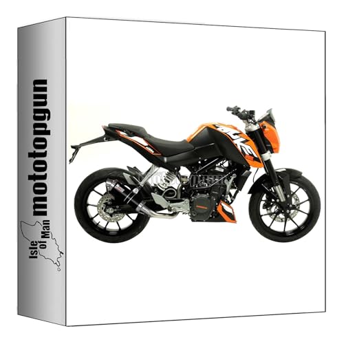 Ligne complete Mivv GP acier noir ameliore la sonorite KTM 200 Duke