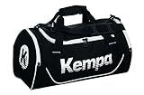 Material: 100% Polyester Kempa Uni Sporttasche-200489602 Sporttasche, Schwarz (Negro/Blanco), 45 cm