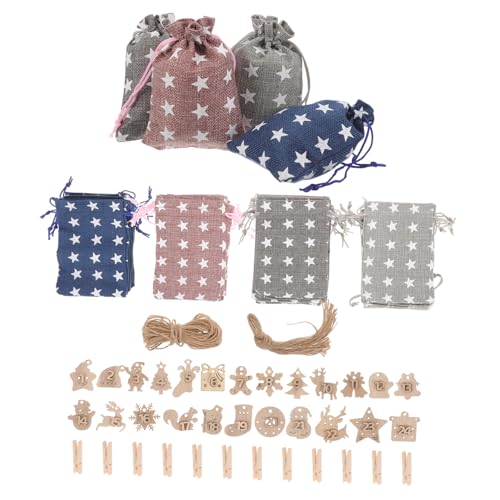 Pochette snack avec cordon pour cadeaux et compte à rebours