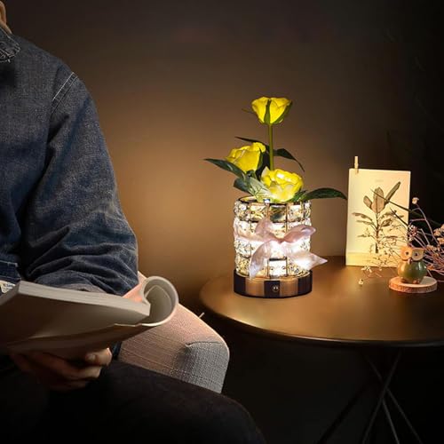 Lampe Rose à 3 couleurs éclairage romantique de table