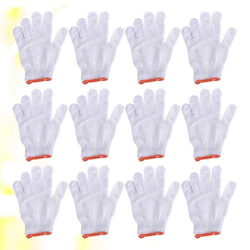 Guantes de algodón blanco para taller con 600g de hilo resistente al desgaste 5