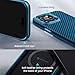 pitaka Protective Case for iPhone 15 Pro Max, 6.7 Inch, Military Grade Shockproof iPhone 15 Pro Max Phone Case, [MagEZ Case Pro 4] 1500D Aramid Fiber, Black/Blue (Twill)