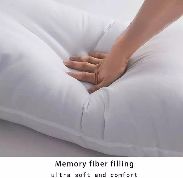 Hollowfibre Filled Long Bolster Pillow Orthopedic | Side Sleeping Pregnancy Full Body Nursing Pillows | Extra Cushioning Maternity Back Support Neck & Leg Pain Relief (Single 3ft)