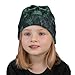 Binienty Kids Green Spiderweb Skull Beanie, Fashion Winter Knit Hats for Boys Funny Kids Stocking Cap Winter Knit Cuffed Beanie Cap for Boys Girls