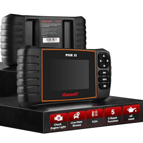 OBD2 Scanner Diagnostic Tool for Porsche, iCarsoft POR II Car Code Reader, Full System Diagnosis Car Scan Tool with Oil Reset/EPB/DP/ETC/SAS, Live Data Graph-Free Update/Repair