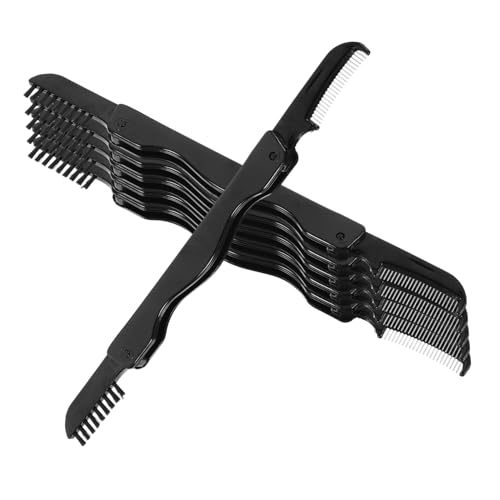 minkissy Elegant Eyebrow and Lash Comb Soft Bristles Brush Set for Women Portable