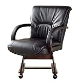 カグワールド ダイニングチェア 回転 1脚 単品 木製 カフェチェア 肘付 DBR ダークブラウン