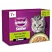 Whiskas Senior 7+ Katzennassfutter Gemischte Auswahl in Sauce, 48...