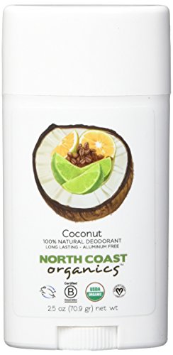 NORTH COAST ORGANICS Coconut Organic Deodorant, 0.02 Pound