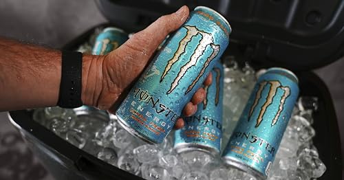 Monster Energy Ultra Fiesta - koffeinhaltiger Energy Drink mit leichtem Mango-Geschmack - ohne Zucker und ohne Kalorien - in praktischen Einweg Dosen (12 x 500 ml)